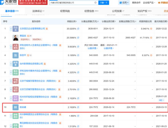 西贝餐饮迎来内蒙古企业家增资助力，贾国龙同乡资本注入显深意。