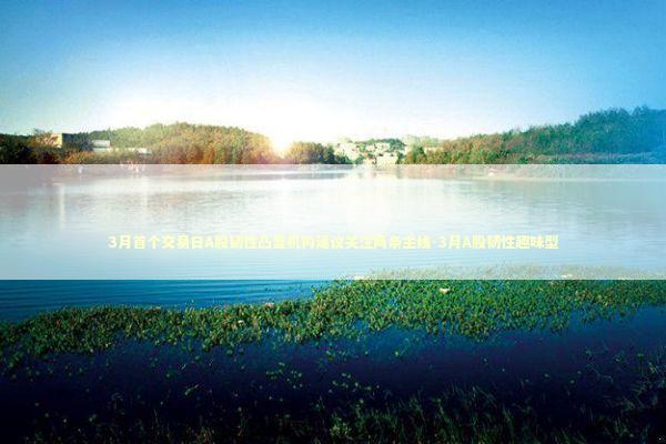 3月首个交易日A股韧性凸显机构建议关注两条主线-3月A股韧性趣味型 新闻