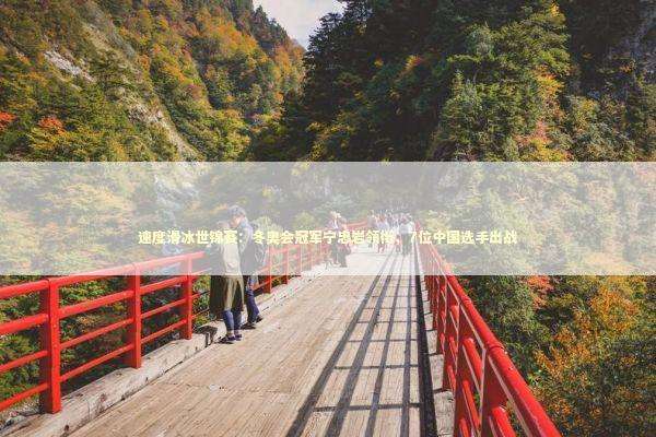 速度滑冰世锦赛：冬奥会冠军宁忠岩领衔，7位中国选手出战 新闻