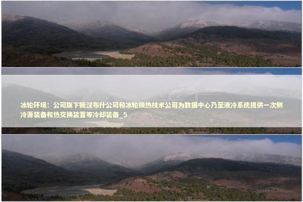 冰轮环境：公司旗下顿汉布什公司和冰轮换热技术公司为数据中心乃至液冷系统提供一次侧冷源装备和热交换装置等冷却装备_5 新闻