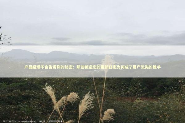 产品经理不会告诉你的秘密：那些被遗忘的更新日志为何成了用户流失的推手 IT技术
